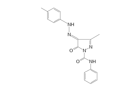 4,5-DIOXO-3-METHYL-2-PYRAZOLINE-1-CARBOXANILIDE, 4-(p-TOLYLHYDRAZONE)