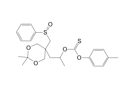 O-{2-[5-(Phenylsulfinylmethyl)-2,2-dimethyl-1,3-dioxlan-5-yl]-1-methylethyl} O-(p-tolyl) thiocarbonate