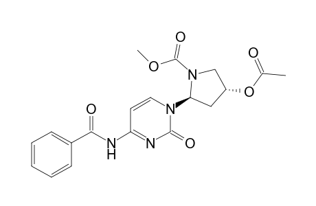 1-[(2S,4R)-4-Acetoxy-N-(methoxycarbonyl)-2-pyrrolidinyl]-4-N-benzoylcytosine