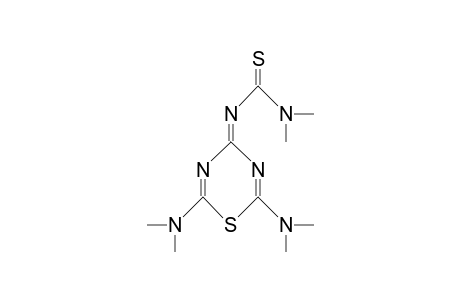 2,6-Bis(dimethylamino)-4-dimethylthiocarbamoylimino-1,3,5-thiadiazine