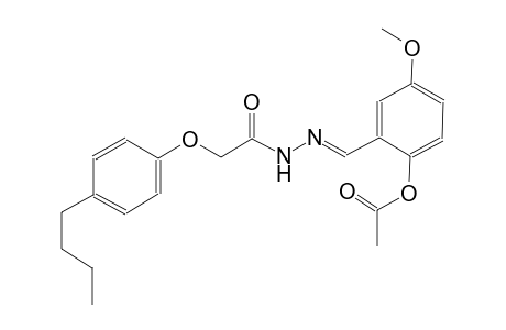 acetic acid, (4-butylphenoxy)-, 2-[(E)-[2-(acetyloxy)-5-methoxyphenyl]methylidene]hydrazide