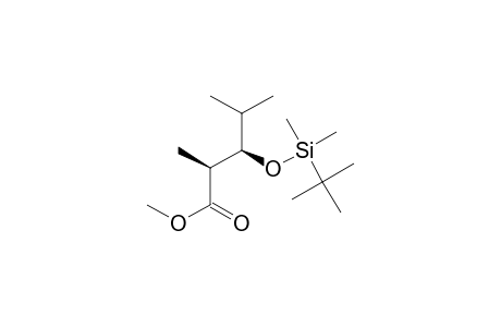 Pentanoic acid, 3-[[(1,1-dimethylethyl)dimethylsilyl]oxy]-2,4-dimethyl-, methyl ester, [R-(R*,S*)]-