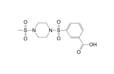 3-(4-Methanesulfonyl-piperazine-1-sulfonyl)-benzoic acid