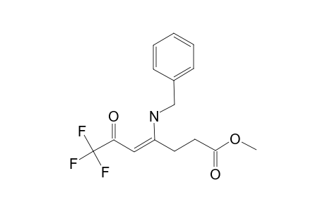 Methyl 4-benzylamino-6-oxo-7,7,7-trifluoro-4-heptenoate