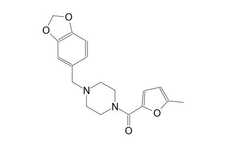 1-(1,3-benzodioxol-5-ylmethyl)-4-(5-methyl-2-furoyl)piperazine