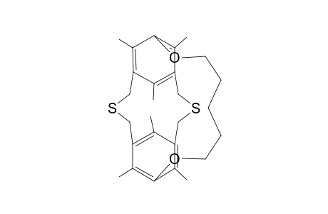 9,11,13,18,20,22-Hexamethyl-1,7-dioxa-15,24-dithia[7.3.3]-(1,3,5)-cyclophane