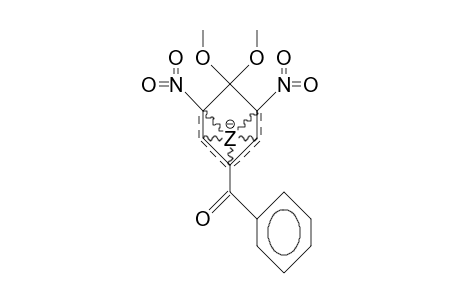 4-Benzoyl-1,1-dimethoxy-2,6-dinitro-cyclohexadienate-anion