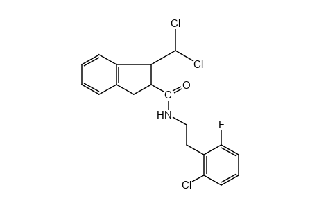 N-(2-chloro-6-fluorophenethyl)-3-(dichloromethyl)-2-indancarboxamide