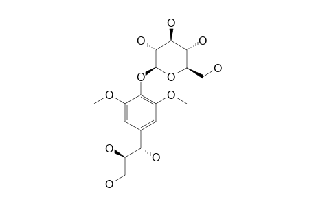 (-)-(7-R,8-R)-ERYTHRO-1-C-SYRINGYLGLYEROL_4-O-BETA-D-GLUCOPYRANOSIDE