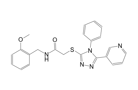 N-(2-methoxybenzyl)-2-{[4-phenyl-5-(3-pyridinyl)-4H-1,2,4-triazol-3-yl]sulfanyl}acetamide