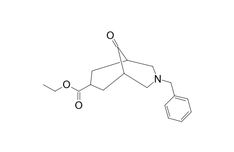 ETHYL-3-BENZYL-9-OXO-3-AZABICYCLO-[3.3.1]-NONAN-7-CARBOXYLATE