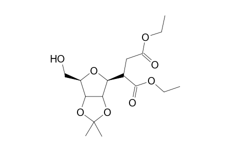 2,3-O-isopropylidene-.beta.-D-1'-(1',2'-diethoxycarbonylethyl)ribofuranoside
