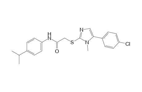 2-{[5-(p-chlorophenyl)-1-methylimidazol-2-yl]thio}-4'-isopropylacetanilide