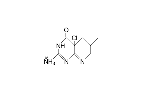 4a-Chloro-6-methyl-5-deaza-tetrahydro-pterinium cation