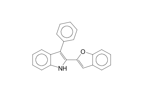 1H-Indole, 2-(2'-benzofuryl)-3-phenyl-