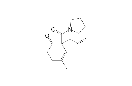 4-Methyl-2-(prop-2-en-1-yl)-2-(pyrrolidin-1-ylcarbonyl)-3-cyclohexen-1-one