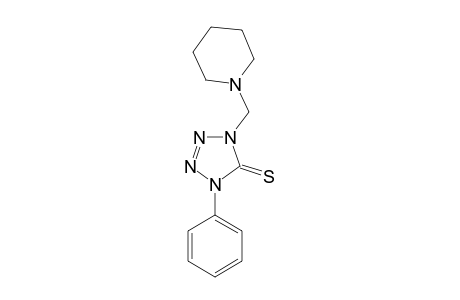 1-PHENYL-4-(1'-PIPERIDINOMETHYL)-DELTA(2)-1,2,3,4-TETRAZOLINO-5-THIONE