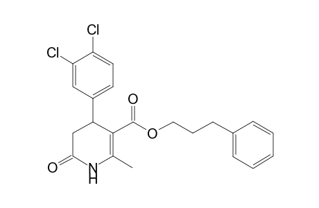 3-Phenylpropyl 4-(3,4-dichlorophenyl)-2-methyl-6-oxo-1,4,5,6-tetrahydro-3-pyridinecarboxylate