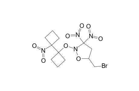 5-BROMOMETHYL-3,3-DINITRO-2-[1'-NITRO-1,1'-BI-(CYCLOBUTYL)-1-YLOXY]-ISOXAZOLIDINE;DIASTEREOMER_A;MAJOR_DIASTEREOMER