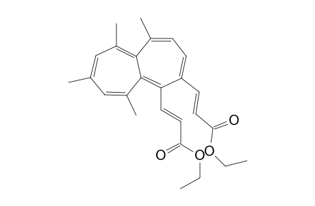 (E)-3-[1-[(E)-3-ethoxy-3-keto-prop-1-enyl]-5,6,8,10-tetramethyl-heptalen-2-yl]acrylic acid ethyl ester