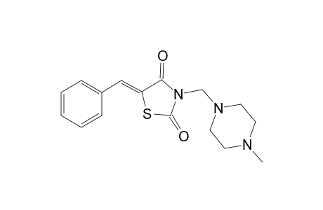 (5Z)-5-Benzylidene-3-[(4-methyl-1-piperazinyl)methyl]-1,3-thiazolidine-2,4-dione