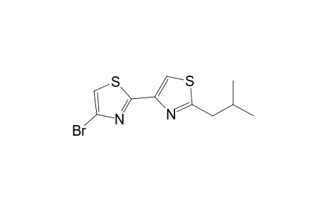 4-Bromanyl-2-[2-(2-methylpropyl)-1,3-thiazol-4-yl]-1,3-thiazole