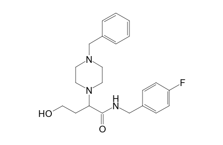 2-(4-benzylpiperazin-1-yl)-N-[(4-fluorophenyl)methyl]-4-hydroxy-butanamide