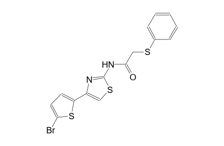 N-[4-(5-bromo-2-thienyl)-1,3-thiazol-2-yl]-2-(phenylsulfanyl)acetamide