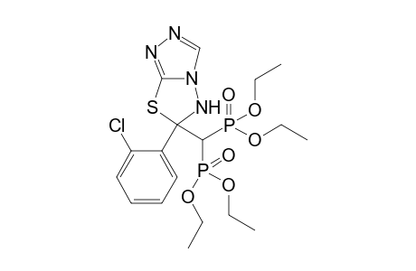 Tetraethyl (6-(2-chlorophenyl)-5,6-dihydro-[1,2,4]triazolo[3,4-b][1,3,4]thiadiazol-6-yl)-methylenediphosphonate