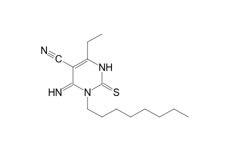 4-ethyl-6-imino-1-octyl-1,2,3,6-tetrahydro-2-thioxo-5-pyrimidinecarbonitrile