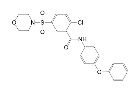 benzamide, 2-chloro-5-(4-morpholinylsulfonyl)-N-(4-phenoxyphenyl)-