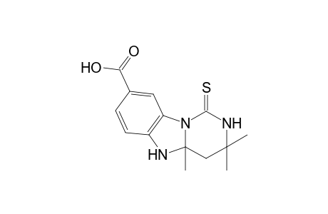 3,3,4a-trimethyl-1-sulfanylidene-4,5-dihydro-2H-pyrimido[1,6-a]benzimidazole-8-carboxylic acid