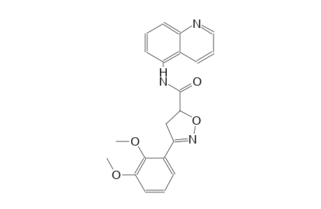 3-(2,3-dimethoxyphenyl)-N-(5-quinolinyl)-4,5-dihydro-5-isoxazolecarboxamide