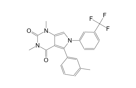 1,3-dimethyl-5-(3-methylphenyl)-6-[3-(trifluoromethyl)phenyl]-1H-pyrrolo[3,4-d]pyrimidine-2,4(3H,6H)-dione