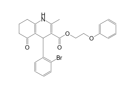 3-quinolinecarboxylic acid, 4-(2-bromophenyl)-1,4,5,6,7,8-hexahydro-2-methyl-5-oxo-, 2-phenoxyethyl ester