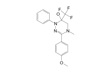 6-TRIFLUOROMETHYL-1,4,5,6-TETRAHYDRO-3-(4-METHOXYPHENYL)-4-METHYL-1-PHENYL-1,2,4-TRIAZIN-6-OL