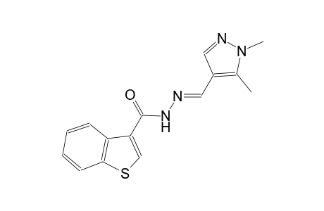 N'-[(E)-(1,5-dimethyl-1H-pyrazol-4-yl)methylidene]-1-benzothiophene-3-carbohydrazide