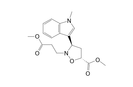(3R*,5R*)-3-(1-Methylindol-3-yl)-5-methoxycarbonyl-2-(2-methoxycarbonylethyl)isoxazolidine