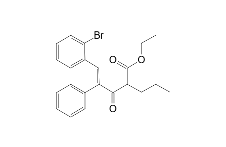 Ethyl 5-(2-bromophenyl)-3-oxo-4-phenyl-2-propylpent-4(E)-enoate