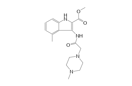 methyl 4-methyl-3-{[(4-methyl-1-piperazinyl)acetyl]amino}-1H-indole-2-carboxylate