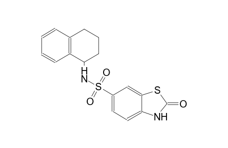 2-oxo-N-(1,2,3,4-tetrahydro-1-naphthalenyl)-2,3-dihydro-1,3-benzothiazole-6-sulfonamide