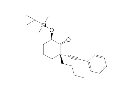 2-Butyl-6-((tert-Butyldimethylsilyl)oxy)-2-(phenylethynyl)cyclohexanone