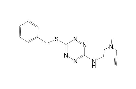 6-(Benzylthio)-3-[2'-(N-methyl-N-prop-2''-ynylamino)ethylamino]-1,2,4,5-tetrazine