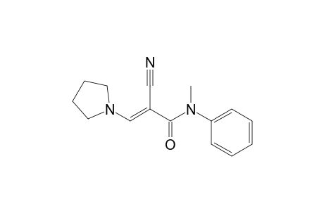 2-Cyano-N-methyl-N-phenyl-3-(pyrrolidin-1-yl)acrylamide