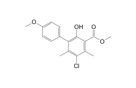 Methyl 5-chloro-4,6-dimethyl-3-(4-methoxyphenyl)salicylate