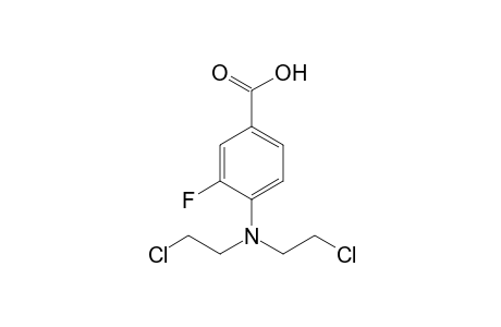 4-[bis(2-chloroethyl)amino]-3-fluoranyl-benzoic acid