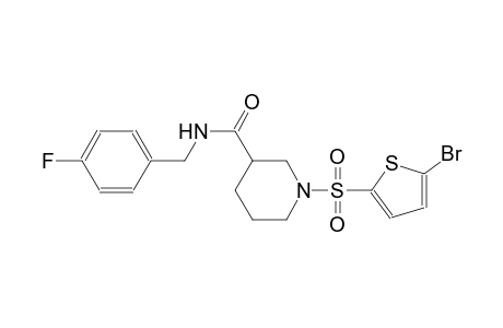 1-[(5-bromo-2-thienyl)sulfonyl]-N-(4-fluorobenzyl)-3-piperidinecarboxamide