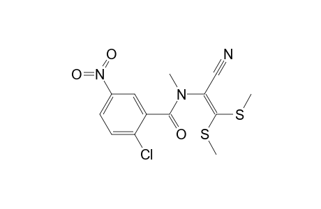 3,3-bis(Methylthio)-2-[N-(2'-chloro-5'-nitrobenzoyl)-N-methylamino]-acrylonitrile