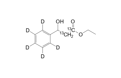 [ring-2H5,1,2-13C2]-3-Hydroxy-3-phenylpropionic acid ethyl ester