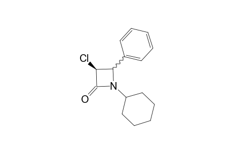 trans-3-Chloro-1-cyclohexyl-4-phenylazetidin-2-one